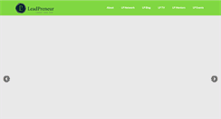 Desktop Screenshot of leadpreneur.com