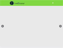 Tablet Screenshot of leadpreneur.com